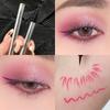Small Silver Tube Eyeliner Black Dark Brown Berry Red Color Liquid Eyeliner Liquid Lying Silkworm Shadow Pen Suitable for Novice