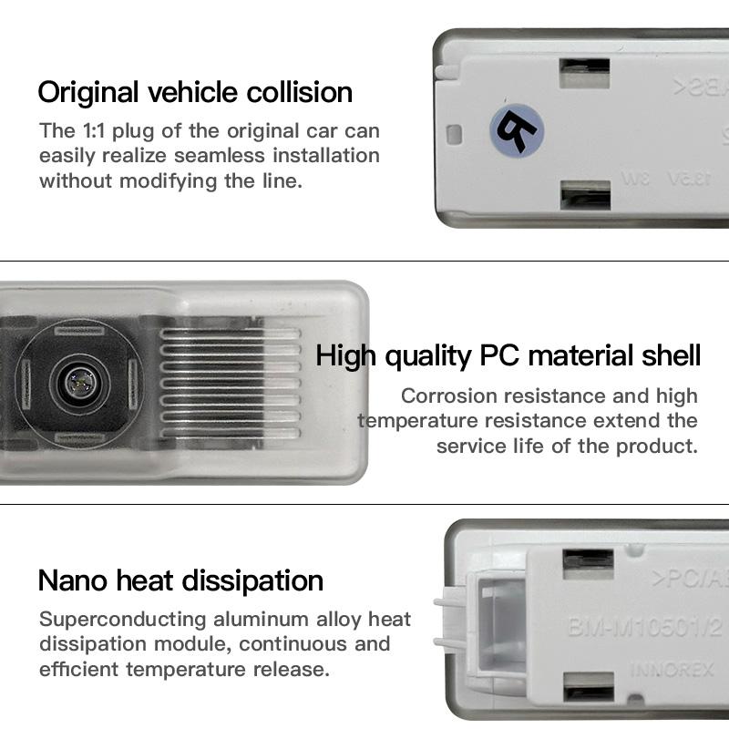 2pcs Welcome Car Door Light For BMW 5Series 1 2 4 3Series Projector Lamp Car icon X1 X3 X5 X2 7Series F30 F31 G30 G31 E70 F15