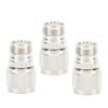 3pcs Straight N Type Male To UHF SO‑239 Female Adapter Connector for Coaxial Cable Adapters