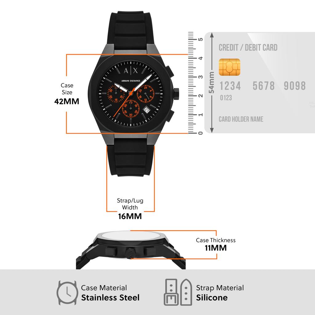 Мужские часы AX Armani Exchange Sync AX4198, Черные