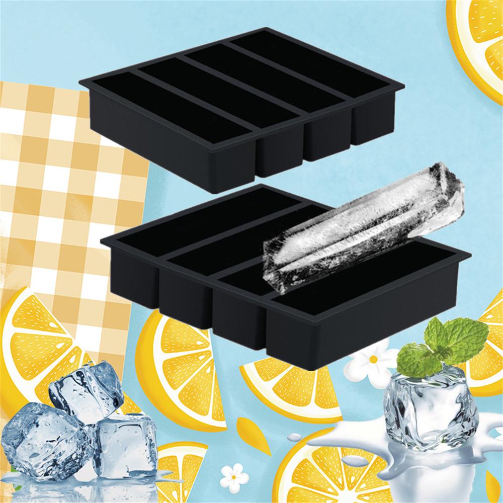 Бытовая машина для приготовления льда с быстрым разъединением, выдерживает высокие температуры, зеленый, серый, кухонные принадлежности, силиконовый поддон для льда, длинная решетка, форма для льда