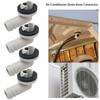 1Pcs Air Conditioning Drain Air Conditioner Drain Connector Pipe Fittings Elbow Rubber Ring Kit