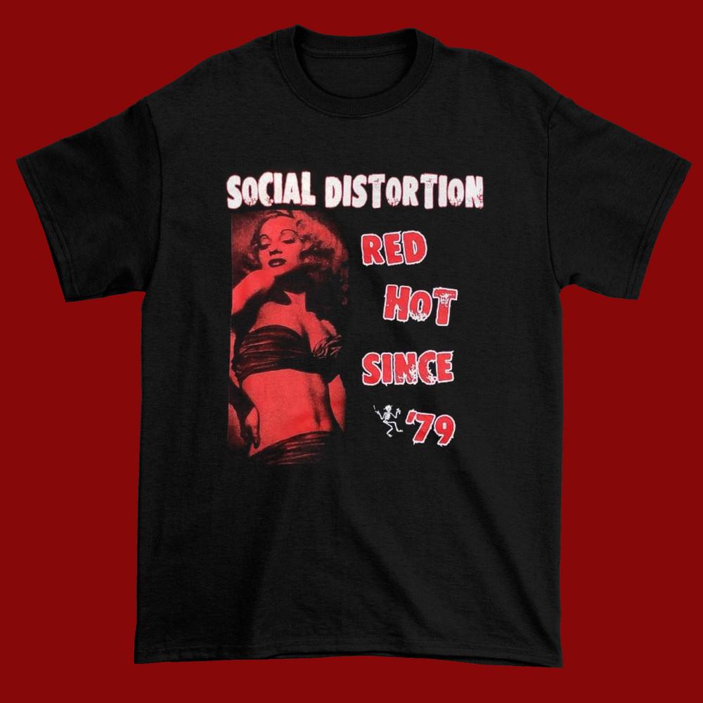 Vintage Social Distortion Band Gift For Fan Black All Size Men's Shirt Unisex T-Shirt