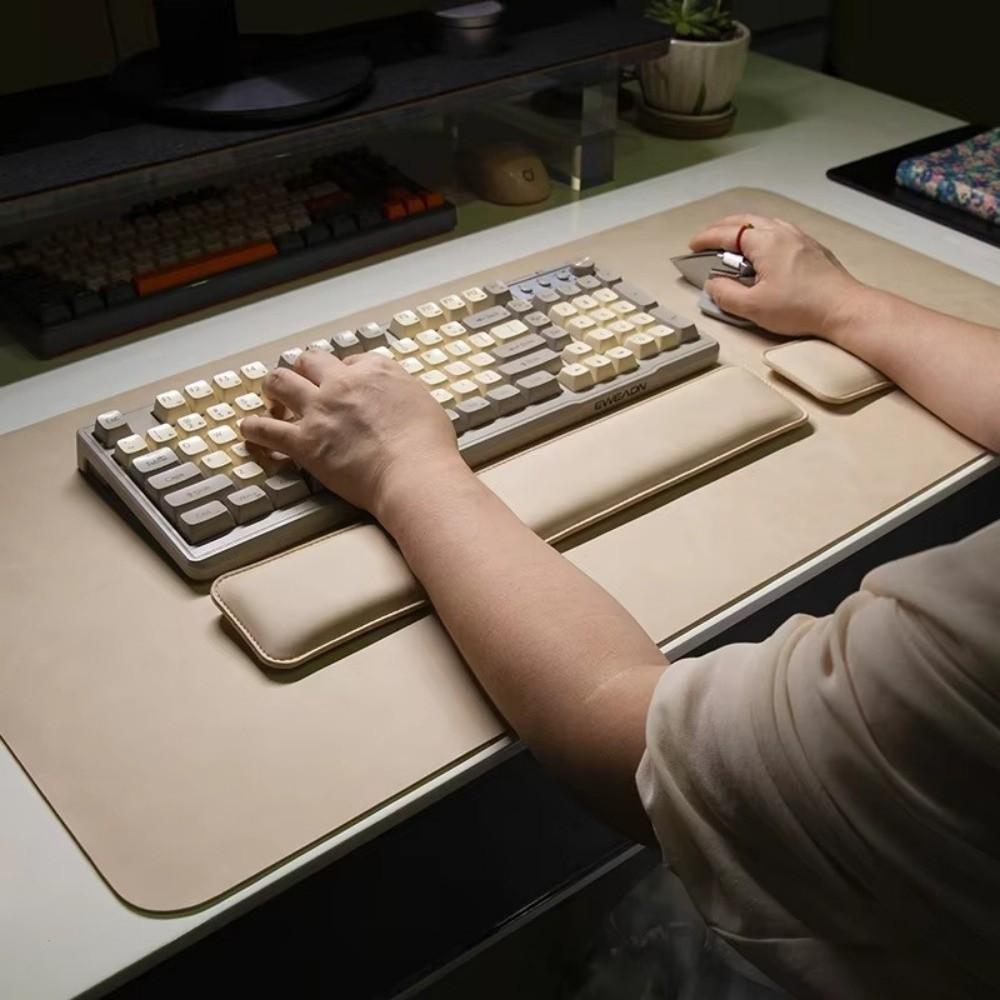 PU Desk Pad Waterproof Laptop Desk Mat Portable Large Mousepad  Mouse Wrist Guard