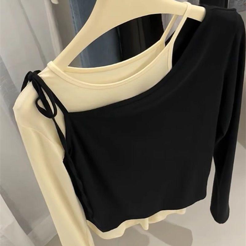 Шикарная французская рубашка с длинным рукавом в стиле пэчворк с цветовыми блоками для женщин - Идеально для осени и зимы