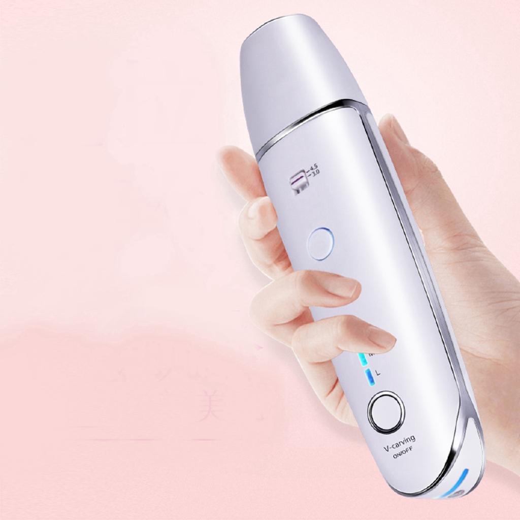 20 Вт Мини HIFU RF Радарные Линии V-образная Подтяжка Лица Против Морщин Подтяжка Кожи Ультразвуковой Аппарат для Лифтинга Лица Инструмент для Ухода за Лицом