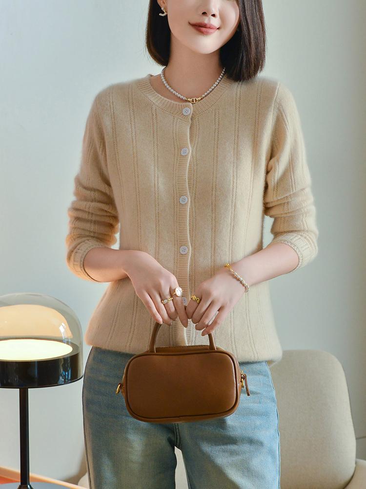 Женский кашемировый кардиган Qinghe кашемир 30% кашемир 70% шерсть осенне-зимний кашемировый кардиган мягкий и теплый