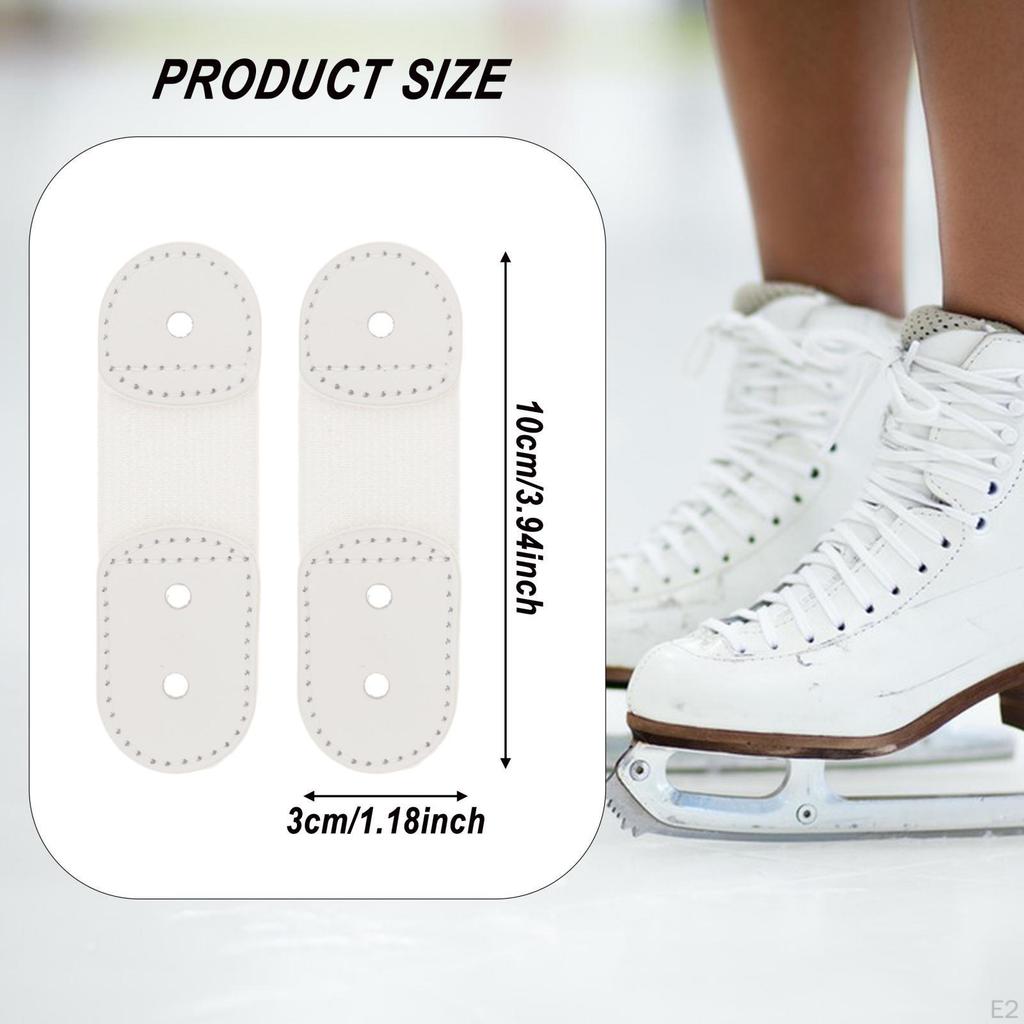 2 шт. Шнурки для фигурного катания .9 дюйма x 1.2 дюйма Защита шнурков для ботинок для танцев Все размеры обуви