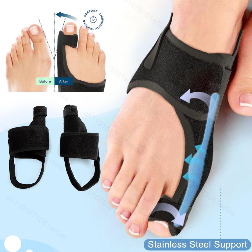 Корректор hallux valgus, выпрямитель пальцев ног из нержавеющей стали, средство для снятия боли при косточке на ноге, ортопедическая поддерживающая лента для облегчения боли в ногах