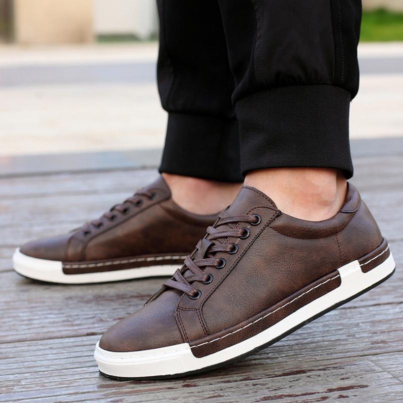 стильная мужская обувь кожаные ботинки и кеды