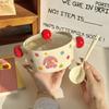 Миска для лапши быстрого приготовления с крышкой и ложкой Керамическая большая миска Высококачественная миска для порошка со словом "улитка" Миска для риса в студенческом общежитии
