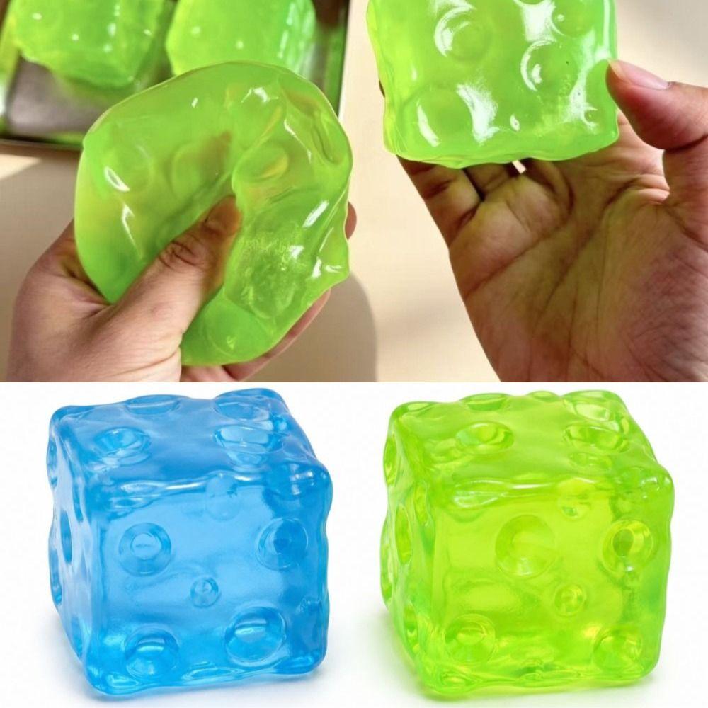 Super Soft Cheese Squeezed Cube Anxiety Relief Cheese Stress Ball Cheese Pinch Home Decoration