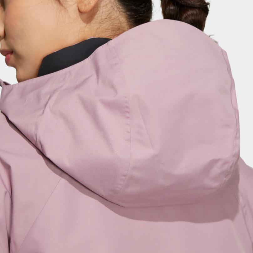 (WMNS) adidas Long Down Jacket Asia Sizing 'Pink' Women's HN1999