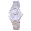 Silver Dial Two Tone Stainless Steel Quartz 40212 CBN 107 Women's Watch