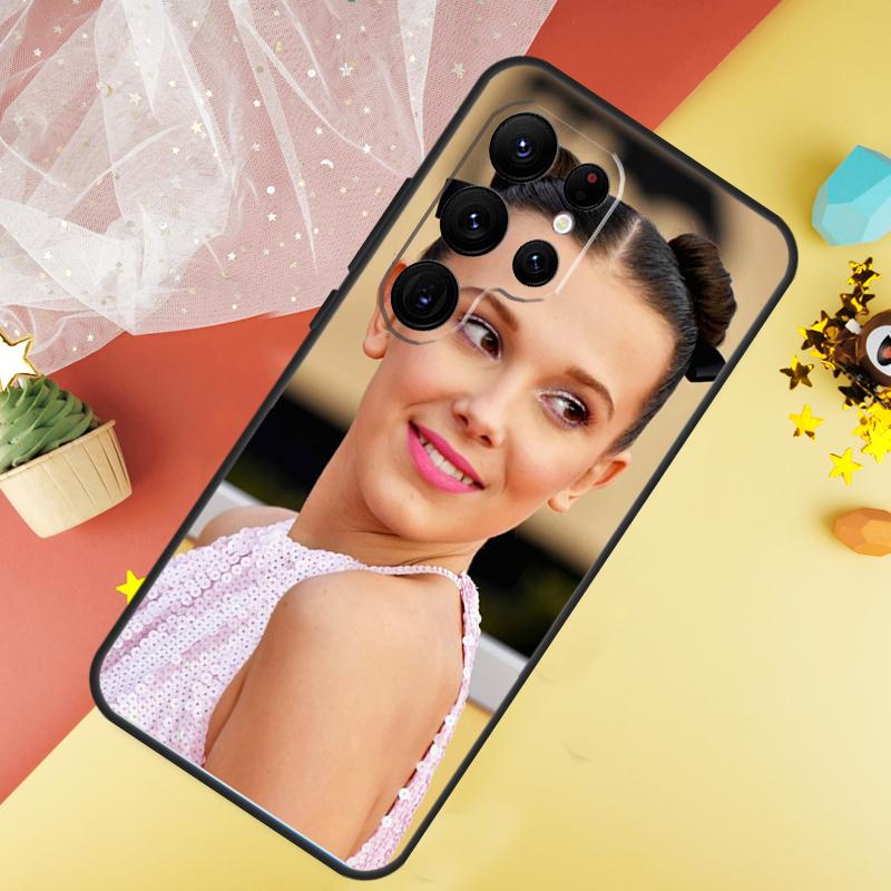 Чехол Millie Bobby Brown Для Samsung Galaxy S23 Ultra S24 S22 S20 S21 FE Note 10 20 Ultra S8 S9 S10 Plus