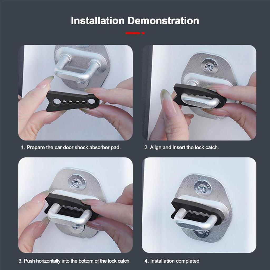 Car door shock absorber pads door lock dampers damping silicone pads Automotive Silicone Bumper Cushion for Truck Sedan SUV RV
