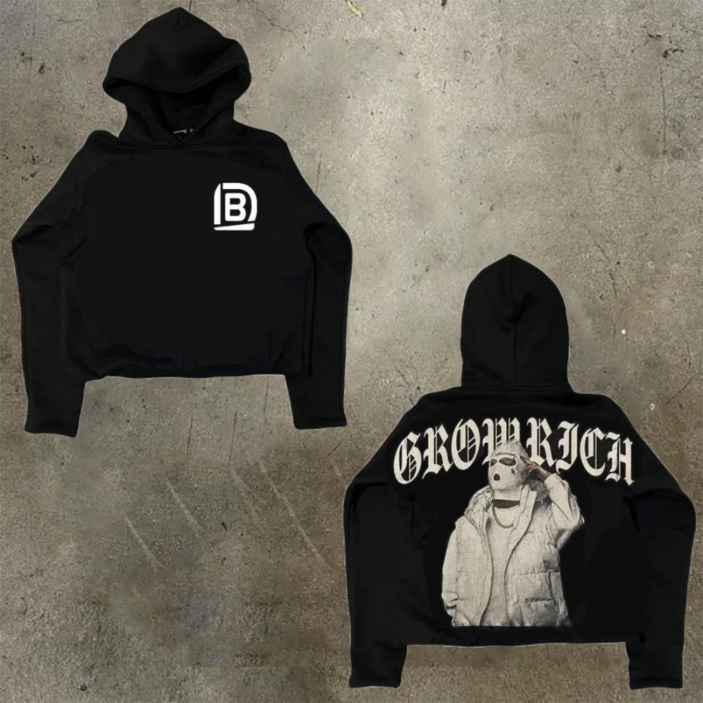 Худи из хлопка в стиле хип-хоп готика RogueWave, американский хип-хоп Y2K Харадзюку, с мультяшным принтом, свободное, больших размеров, свитер-худи для мужчин и женщин, топ