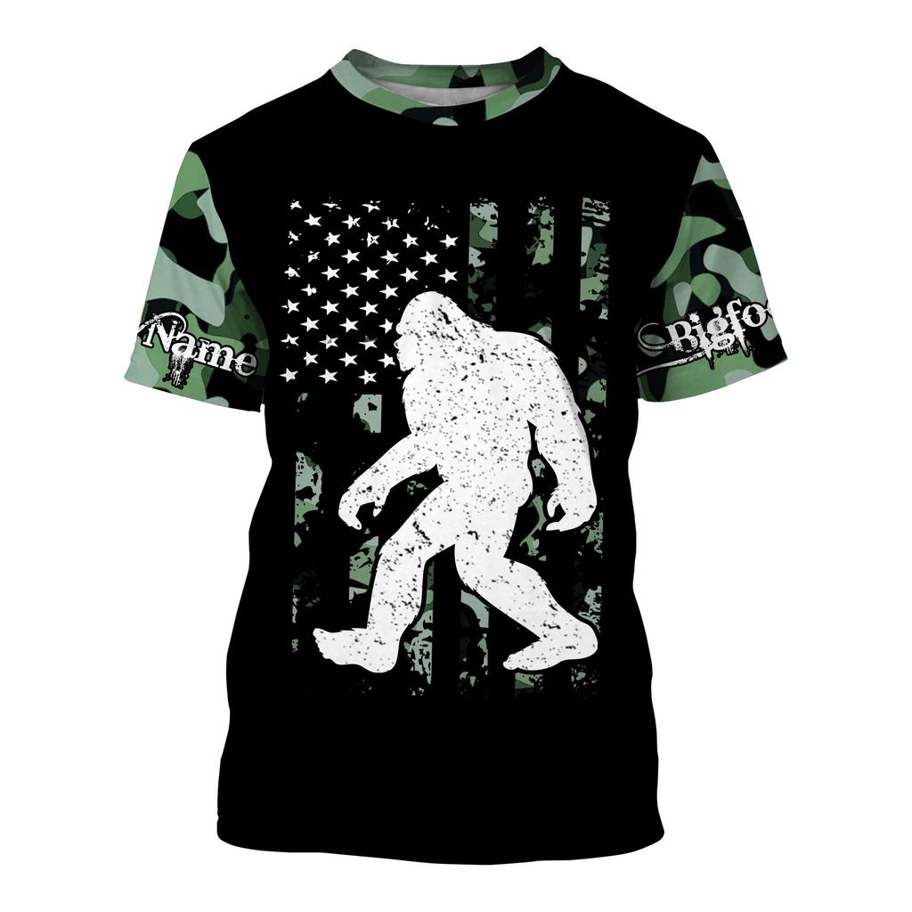 Новая футболка с короткими рукавами, топ с 3D-принтом и персонализированной круглой горловиной