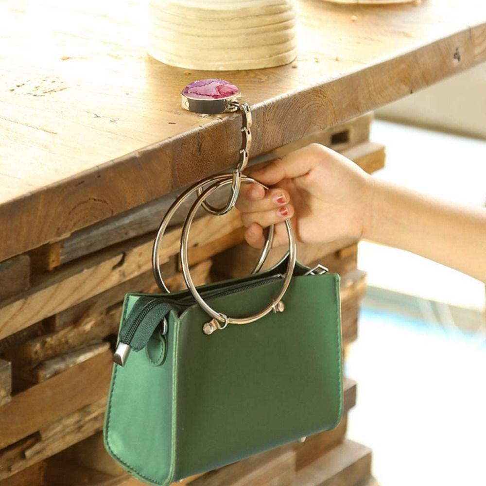 Girls Gift Desk Hanging Rack Bag Holder Briefcase Hanger Purse Folding Handbag Hook