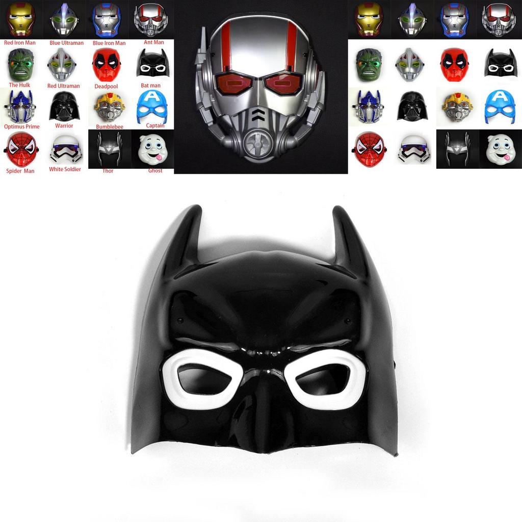 Luminous Child Kids Superhero Avenger Face Masks For Halloween Party Fun