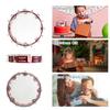 10 Inch Handheld Tambourine Double Row Tambourine Drum Set Percussion Instrument Musical