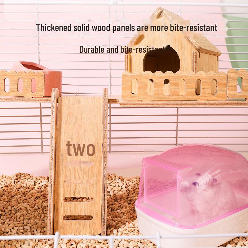 Роскошная двухслойная прозрачная клетка для хомяков: Легко моется, дышит, устойчива к укусам, очень большая вилла для Golden Bear