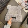 Модные женские милые плюшевые медвежьи ушки осень-зима утолщенные теплые шапки для женщин крышка головы тазик шапка маленький медведь плюшевый вязаный девочка шапка