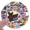 60 New Halloween Bat Stickers Scooter Notebook Paper Palette Box Waterproof Stickers