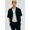 Рубашка HM Regular Fit Textured Weave cAMP черная