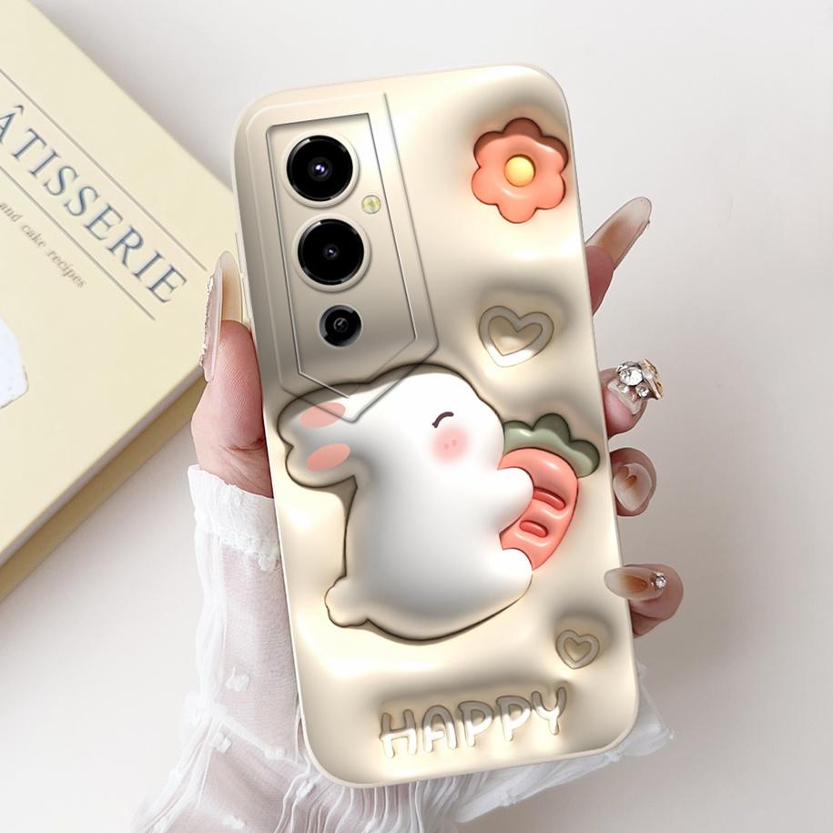 For Tecno Pova 4 LG7n Case Lovely Cartoon Camera Lens Protective Silicon Cover For Tecno Pova 4 Pro LG8n Funda Pova4 4Pro Bumper