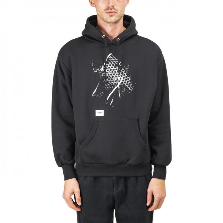 Vans Мужские толстовки с капюшоном X Wtaps Crossbones Print, черные VN0A4TRBBLK1