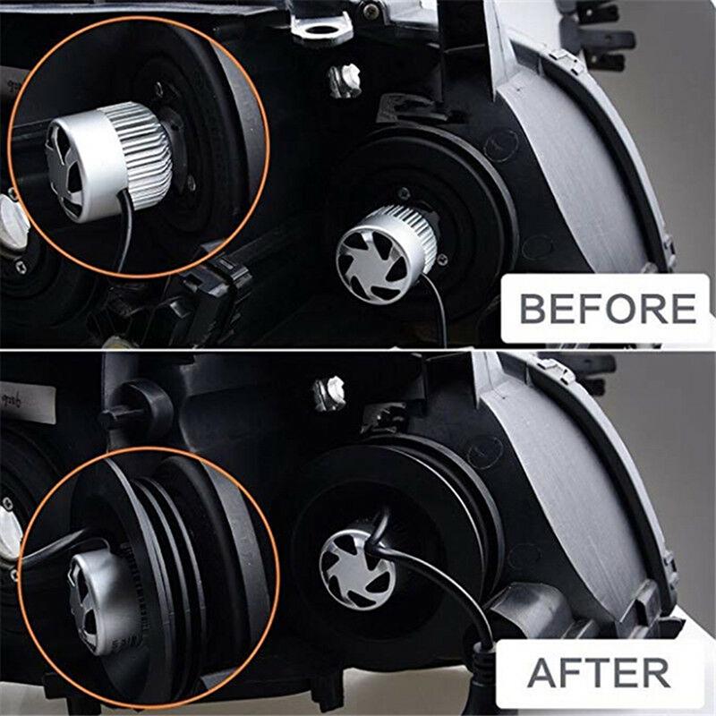 2/1PCS Soft Rubber Dust Cover For Car Auto Headlight Universal LED Light Seal Cap