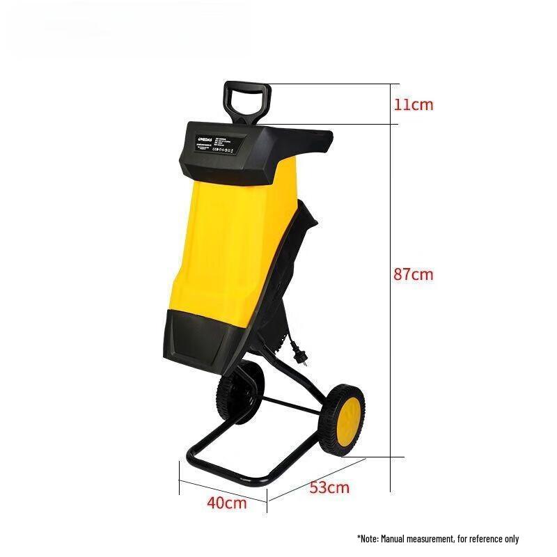Электрический измельчитель веток ERBOLI 2500 В, штекер CN (адаптер в комплекте)