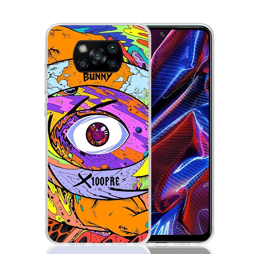 Чехол для телефона Bad Bunny X100pre для Xiaomi Poco X7 X6 X5 Pro F7 Ultra Redmi 15C 15 13 13C 12 12C 10 10A 10C 9 9A 9C 9T Обложка Poco X