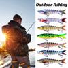Jointed Artificial Bait Fishing Lure with 3D Eyes Realistic Looking Vibrant Color Fake Bait Hard Lure with Treble Hooks