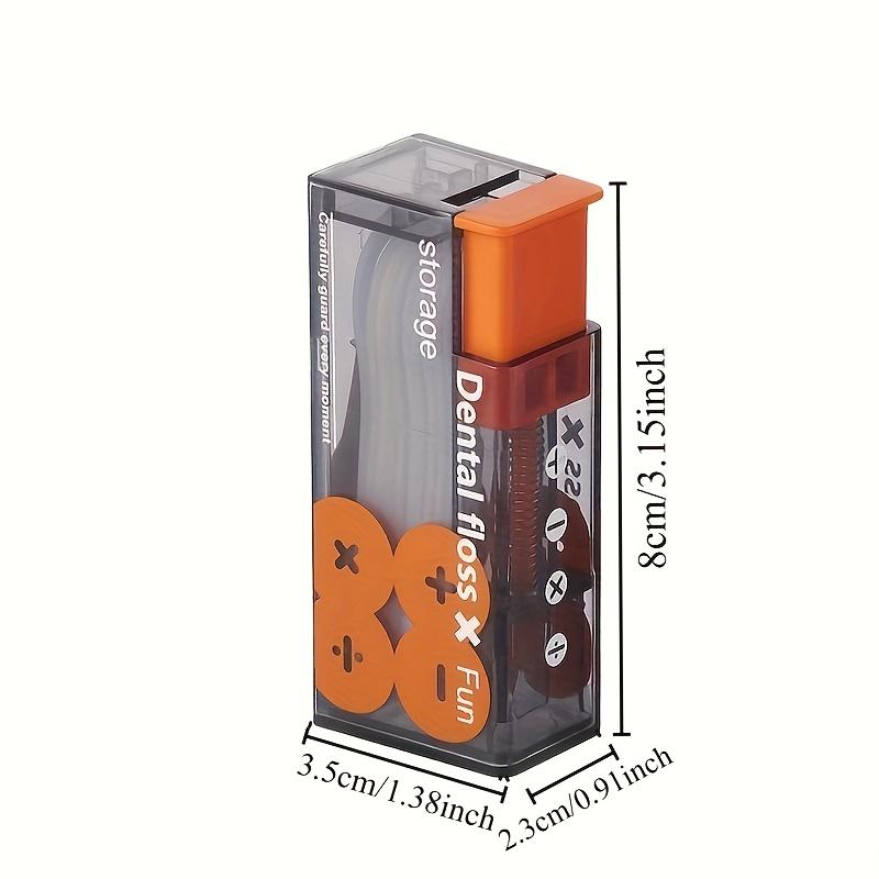 1/2 коробки Оригинальный Портативный Диспенсер для Зубной Нити с Автоматическим Держателем для Зубочисток, Веселый и Простой в Использовании, Пластиковый Материал, для Дома и Путешествий