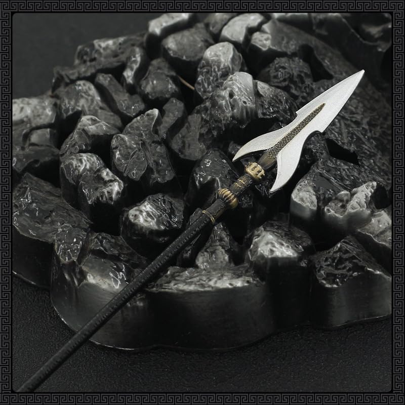 [Некогамияма] Древнекитайское оружие, Копьё Повелителя Сян Юя, 22 см длиной / Миниатюрная фигурка, Коллекционное, Декор интерьера