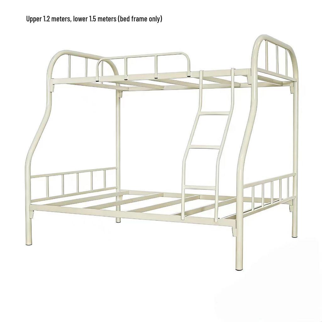 Children's Bunk Bed: Double Steel Iron Frame for Home & Rental Use