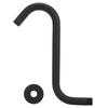 NPT1/2 Shower Arm Concealed Wall Mounted S Shaped Shower Head Extension Rod Black Baking Varnish