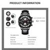 Men's Luxury Watch Men Business Leather Quartz Wristwatch Calendar Date Men Casual Sports Bracelet Watches Clock