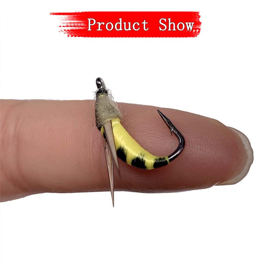 5/10 шт./коробка Реалистичная желтая приманка-мотылек Муха для ловли форели Искусственная бионическая приманка-насекомое мотылек для ловли лосося форели