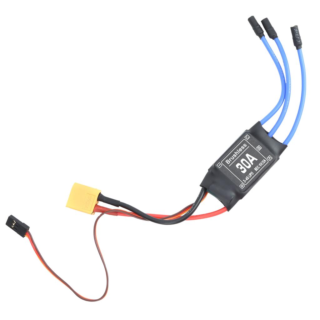 30A Бесщеточный ESC XT60 Электронный регулятор скорости для дистанционного управления дроном вертолетом FPV