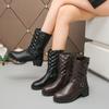 Женские ботинки осень-зима мода ретро челси теплые платформы мотор ботинки женские классические повседневные с боковой молнией обувь для женщин