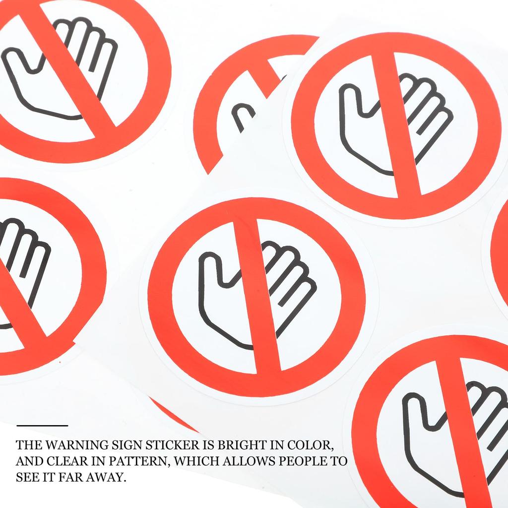 Sewrroro этикетка предупреждающая виниловая наклейка отклеивающаяся наклейка маленькая табличка не трогать автомобиль наклейка наклейка опасность, не трогать наклейка стоп клейкая виниловая наклейка