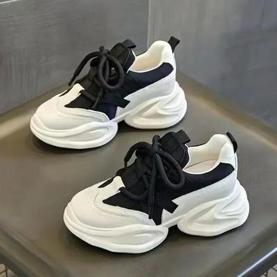 Повседневные дышащие кроссовки для женщин на шнуровке, увеличивающие рост, спортивная обувь, удобные кроссовки на мягкой подошве, платформа, обувь для бега