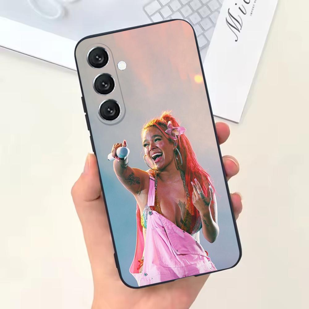 Чехол для телефона с рисунками Кароль Джи для Samsung Galaxy A13, A21s, A22, A31, A32, A52, A53, A71, A80, Мягкий черный корпус