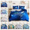 Three-Piece Marine Life Sea Turtle Quilt Cover Bedding Digital Printing Kit