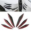 4/6pcs Universal Fit Car Front Bumper Lip Diffuser Splitter Fins Body Spoiler Canards Chin Car Tuning Canard Carbon Fiber Decor