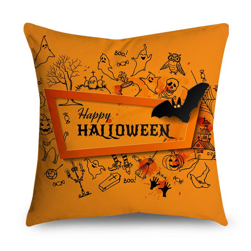 Хэллоуин тема ужас тыква мастер принт узор наволочка дома гостиная диван украшения квадратный пледы наволочка