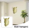 Modern Minimalist Home Decor - Resin Rhino Head Wall Art Creative Animal Head Wall Decoration Pendant